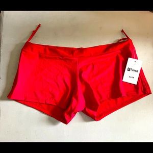 Fused boy shirt swim bottoms